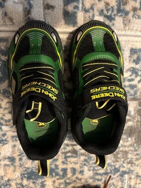 John Deere Kids' Green and Black Athletic Sneakers